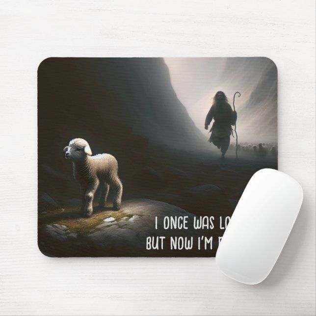 Lost Lamb With Shepherd Mouse Pad (With Mouse)