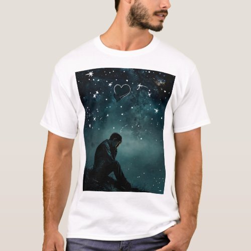 Lost Love Mens T_Shirt Design