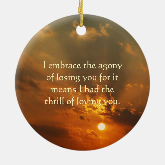 Lost Loved One Ornament (Back)