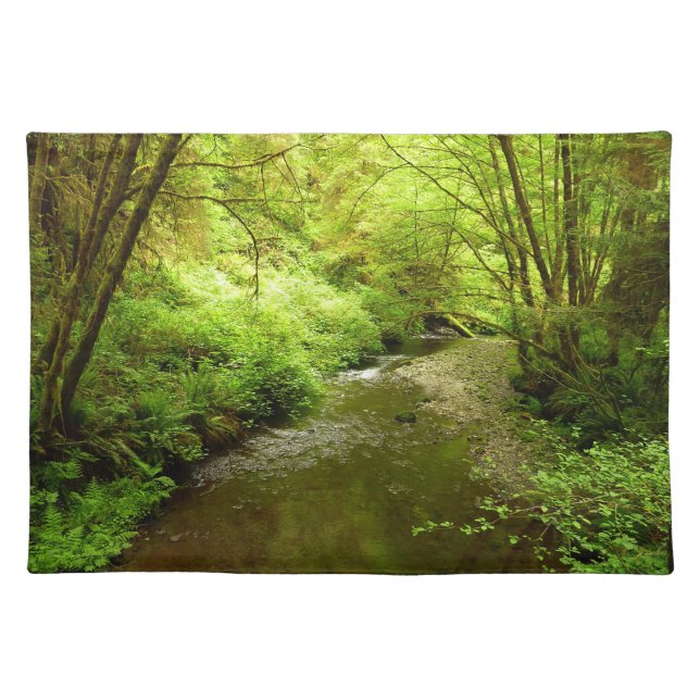 Lost Man Creek I at Redwood National Park Cloth Placemat (Front)