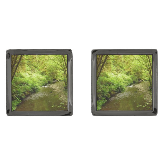 Lost Man Creek I at Redwood National Park Cufflinks (Front)