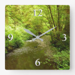 Lost Man Creek I at Redwood National Park Square Wall Clock