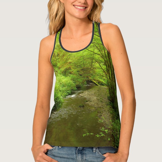 Lost Man Creek I at Redwood National Park Tank Top (Front)