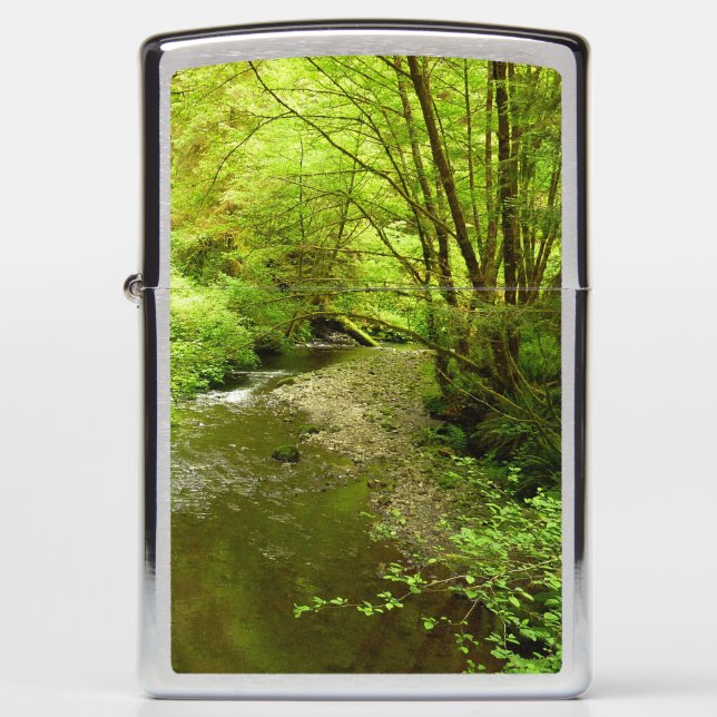 Lost Man Creek I at Redwood National Park Zippo Lighter (Front)