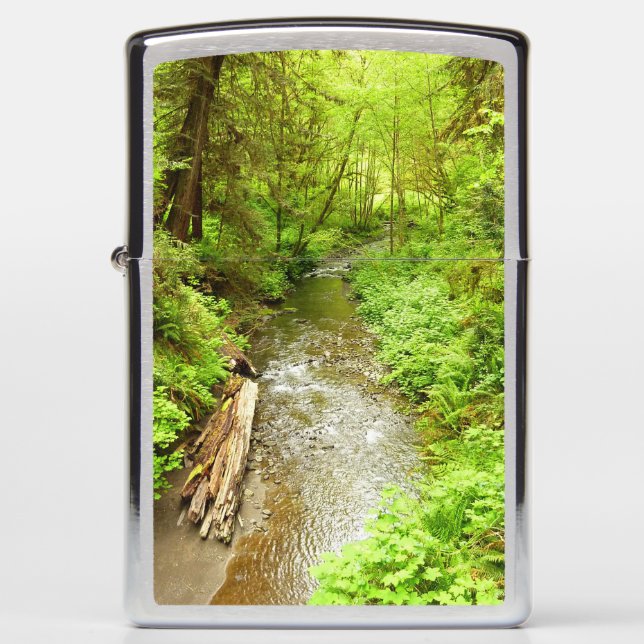 Lost Man Creek II at Redwood National Park Zippo Lighter (Front)