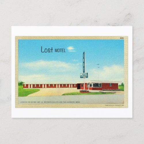 Lost Motel Duluth Minnesota Postcard