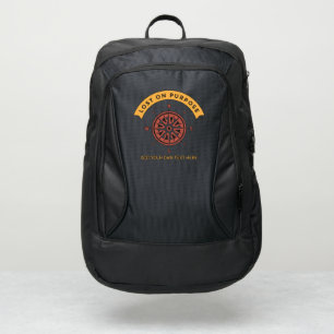 Lost On Purpose Compass Travel Hiking Add Text Port Authority® Backpack