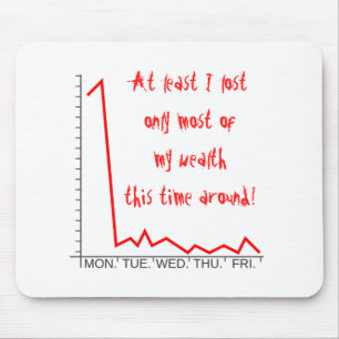 ... lost only most of my wealth this time around! mouse pad