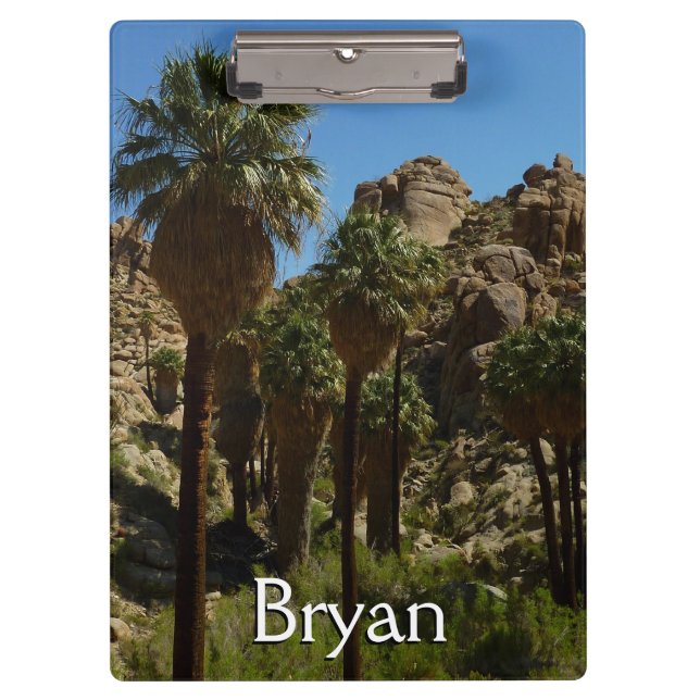 Lost Palms Oasis I at Joshua Tree National Park Clipboard (Front)