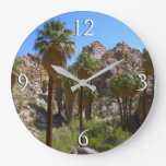 Lost Palms Oasis I at Joshua Tree National Park Large Clock
