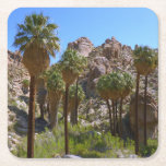 Lost Palms Oasis I at Joshua Tree National Park Square Paper Coaster
