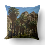 Lost Palms Oasis I at Joshua Tree National Park Throw Pillow