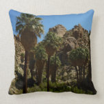 Lost Palms Oasis I at Joshua Tree National Park Throw Pillow