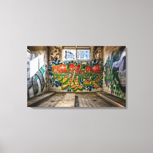 Lost Places Abandoned Buildings Street Art Canvas Print