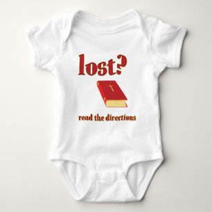 Lost? Read the Directions Bible Baby Bodysuit