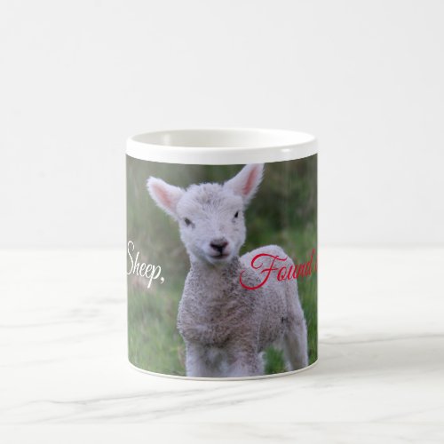 Lost Sheep Found in Jesus Christian inspiration Coffee Mug