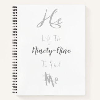 Lost Sheep Found Spiral Notebook