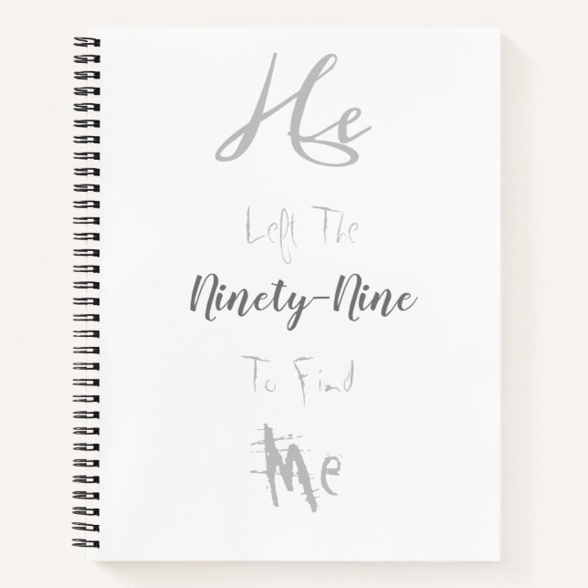 Lost Sheep Found Spiral Notebook (Front)