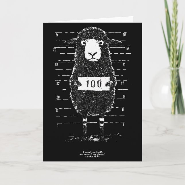 Lost Sheep - I Once Was Lost But Now I Am Found  Card (Front)