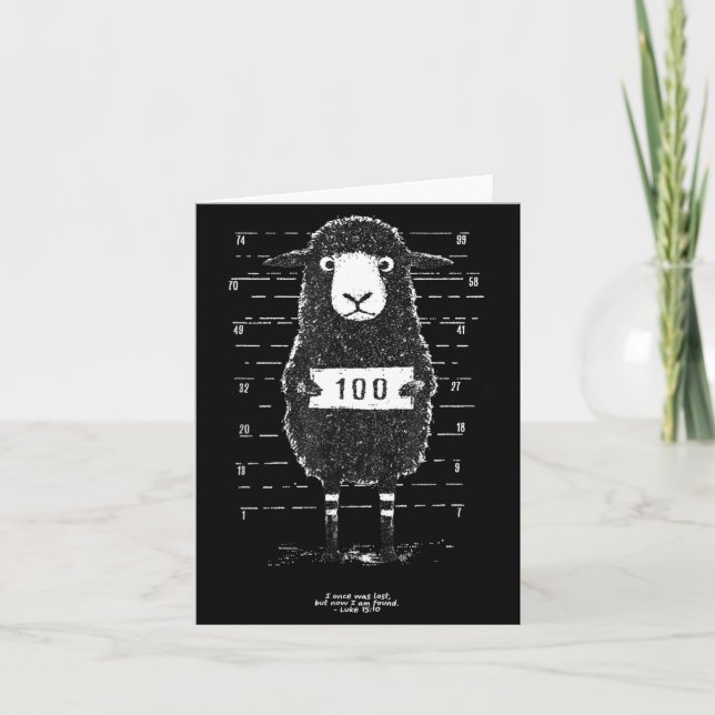 Lost Sheep - I Once Was Lost But Now I Am Found  Card (Front)
