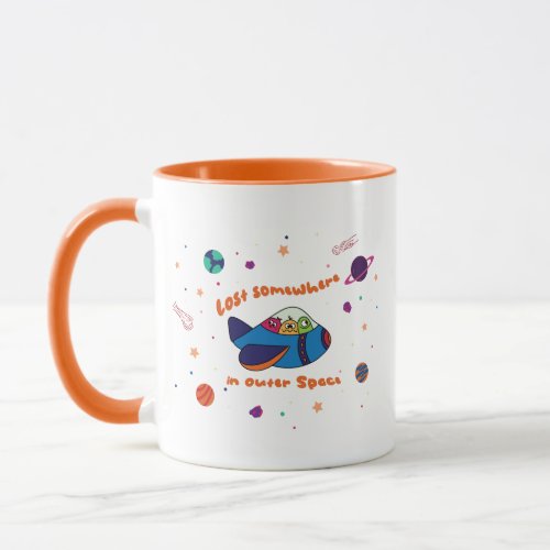 Lost somewhere in space mug