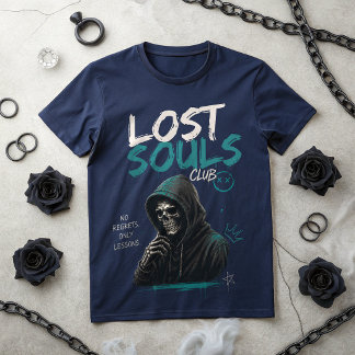 Lost Souls Club Skull T-Shirt | Dark Gothic