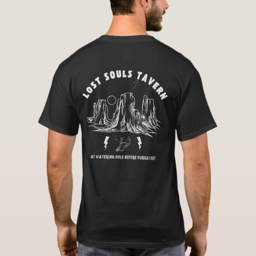Lost Souls Tavern Bar Shirt also avail in white
