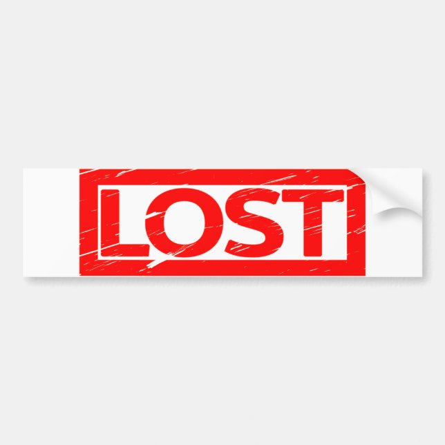 Lost Stamp Bumper Sticker (Front)