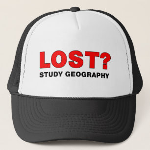 Lost? Study Geography Trucker Hat