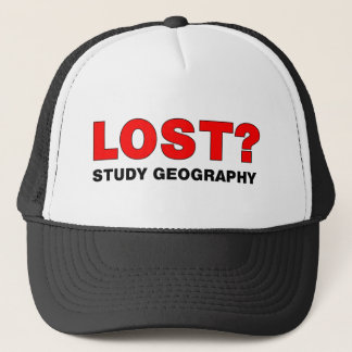 Lost? Study Geography Trucker Hat