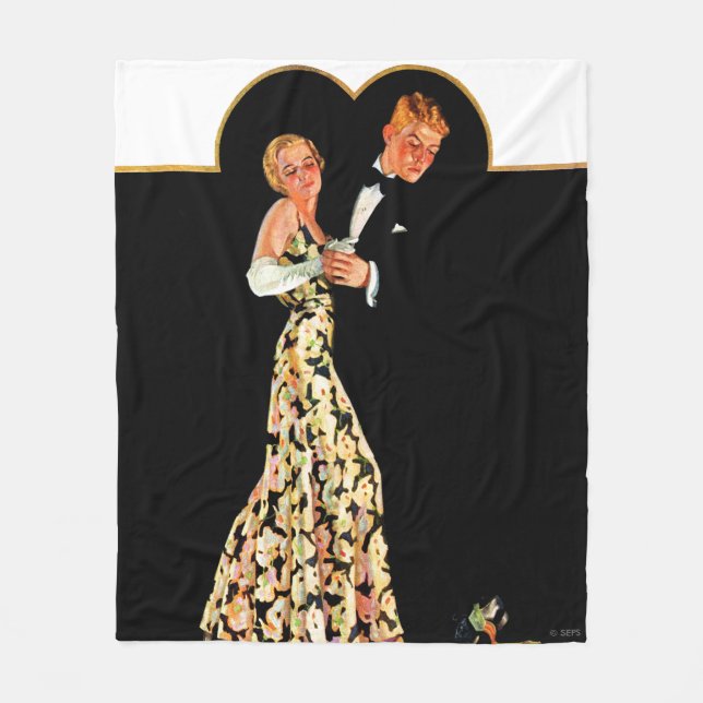 Lost Suspender Fleece Blanket (Front)