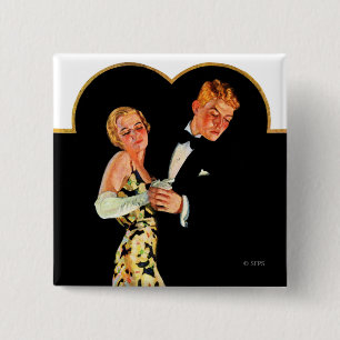 Lost Suspender Pinback Button