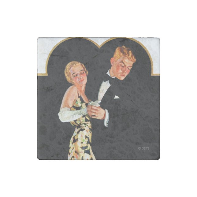 Lost Suspender Stone Magnet (Front)