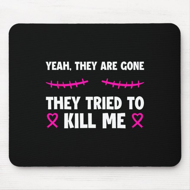 Lost Them Kept My Life Breast Cancer Survivor Tee  Mouse Pad (Front)