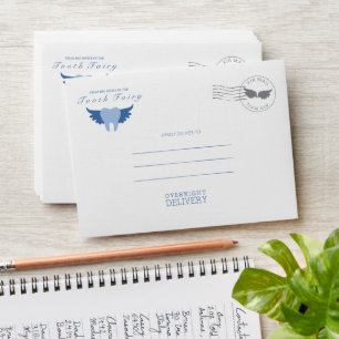Lost Tooth Keepsake Note & Receipt Envelope Blue