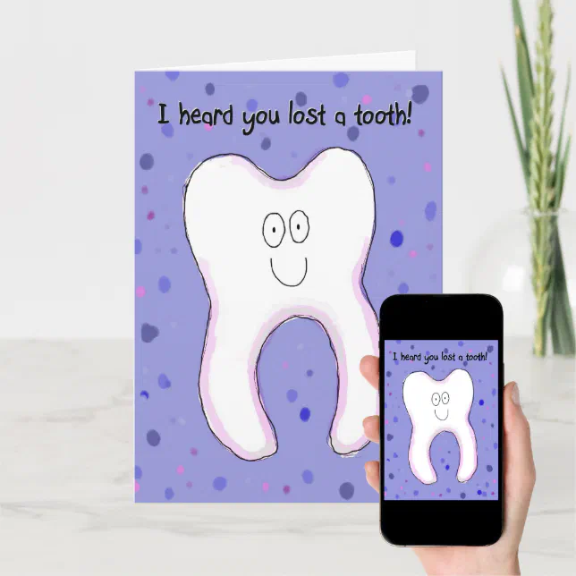 Lost Tooth Teeth Smile Child Congratulations Card (Downloadable)