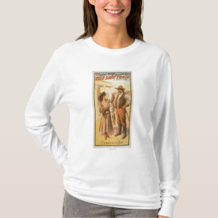 Lost Trail Comedy - Woman Fishing Western T-Shirt