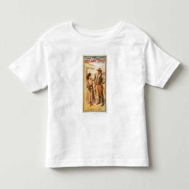 Lost Trail Comedy - Woman Fishing Western Toddler T-shirt (Front)