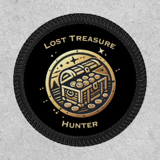 Lost Treasure Hunter Logo with Text Patch