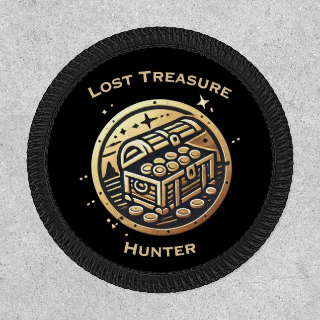 Lost Treasure Hunter Logo with Text Patch (Front)