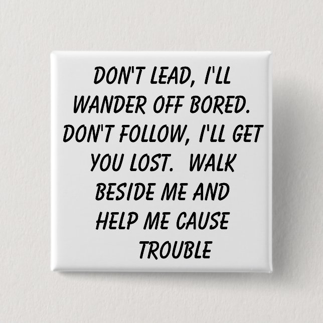 Lost, trouble button (Front)
