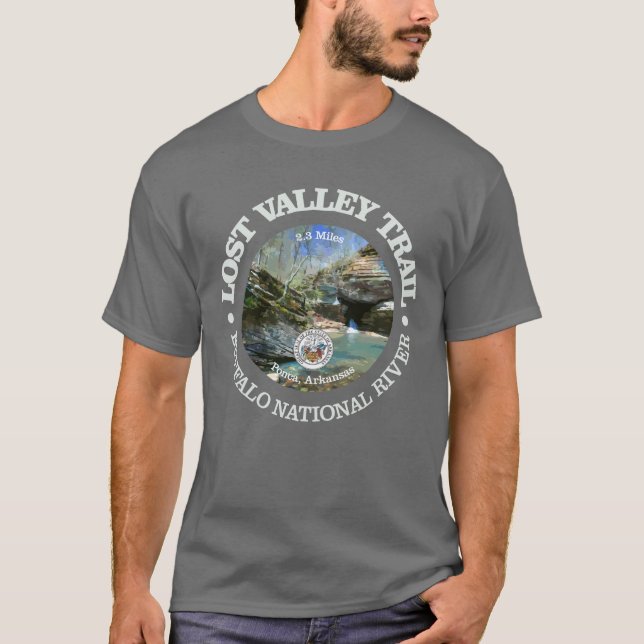 Lost Valley Trail (rd) T-Shirt (Front)