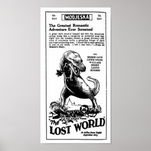 Lost World 1925 Arthur Conan Doyle novel Poster