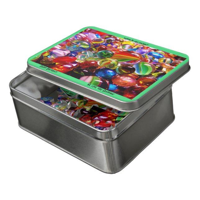 Lost Your Marbles Fun Gift For Grandma Jigsaw Puzzle (Lid Open)