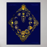 Lost Zodiac of Rudof Steiner (Large 30x 24 inches)