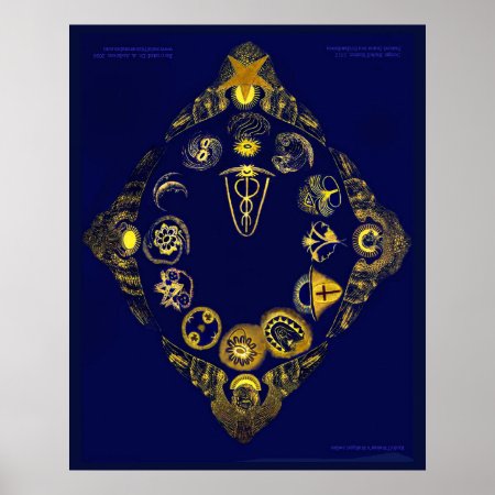 Lost Zodiac Of Rudof Steiner (large 30x 24 Inches) Poster