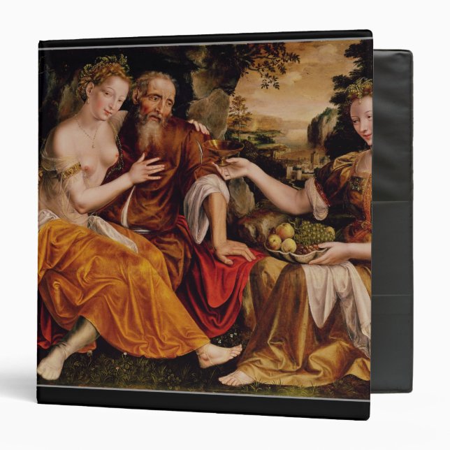 Lot and his Daughters, c.1565 3 Ring Binder (Front/Inside)