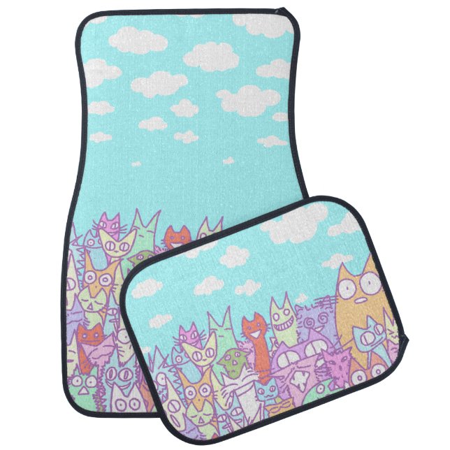 Lot Cats Car Mat (Set)