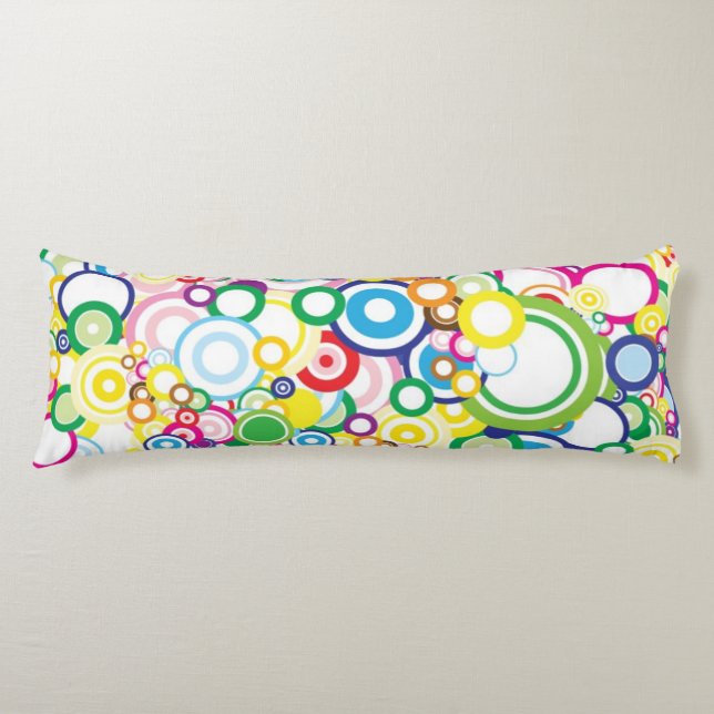 Lot of vivid circles body pillow (Front)