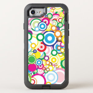 Lot of vivid circles OtterBox defender iPhone SE/8/7 case